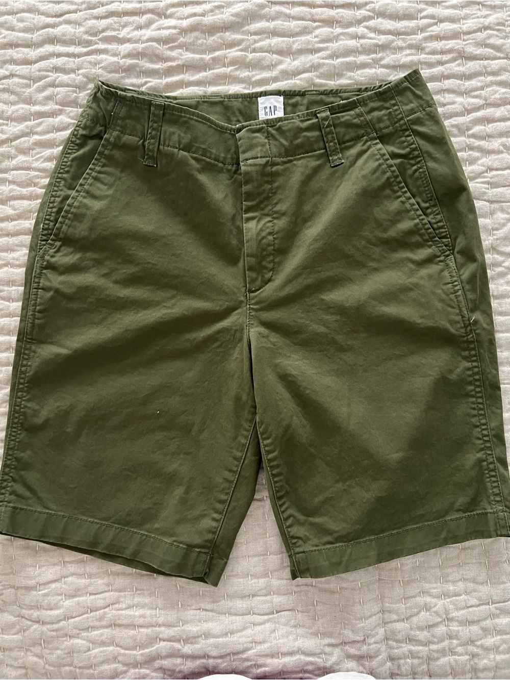 GAP Women’s Olive Bermuda Cotton Shorts
